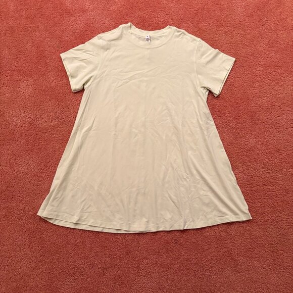Lululemon All Yours Tee Dress Lemon Vibe Relaxed Fit Pima Cotton Vitasea Size 4 - Picture 4 of 12